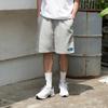 Jikeulib Square Label Blue Knee-Length Shorts