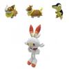 Pokmon Sword And Shield Plush Toy Set Flaming Bunny Teary Lizard And Knocking Monkey Cartoon Stuffed Animals