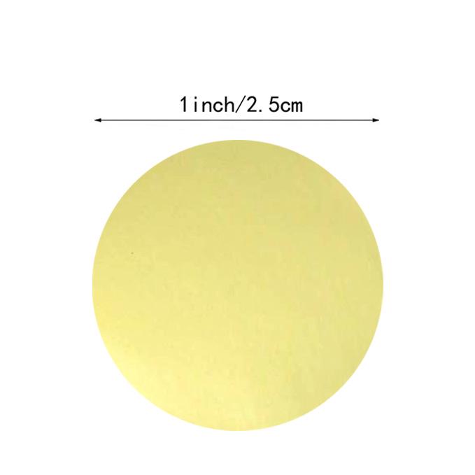 500 Gold Round Stickers - 2.5cm Self-Adhesive Sealing Labels for Gift Packaging and DIY Decorations