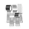 6pc/30pc Stainless Steel Silver High-end Star Diamond Tableware Set Knife, Fork and Spoon Dessert Fork and Spoon