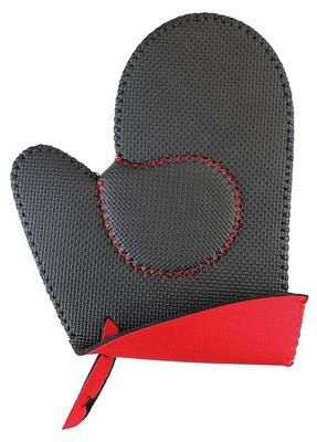 Marna K398R Gummihandschuhe, hitzebeständig, Topflappen zum Kochen, Topflappen, hitzebeständige Fäustlinge, Rot, K398R, rutschfest, 200 °C