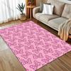 Cute Pink Bow Pattern Carpet for Bedroom Living Room Bedside Sofa Floor Mat Modern Home Decor Area Rug Luxury Gift