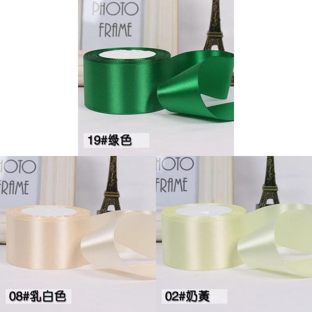 Satin Ribbon For Gift Wrapping And Floral Decoration 5cm Wide Silk Tape For Crafts And Events