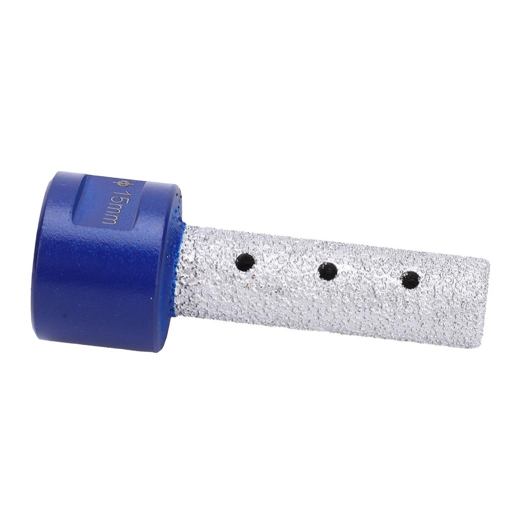 Diamant Trockenbohrer Gewindefräser Geradschaft Gelötete Öffnung Polieren Reiben Bohrer 15mm