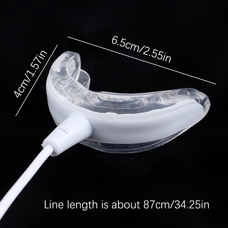 1ks 4v1 bělení zubů 16 světel načasované Inteligentní LED přenosné USB dobíjecí modré světlo Orální péče Bleach Bělení zubů