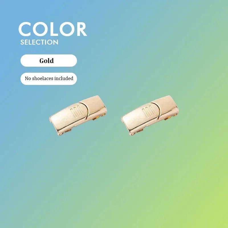 1 Pair Magnetic Shoelaces with Quick Release Buckle for Casual Shoes Sneakers Boots - No-Tie Lazy Shoe Laces Lock for Canvas