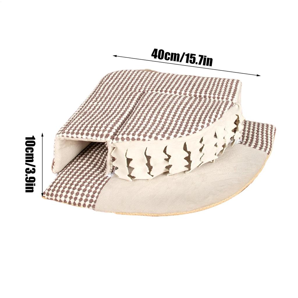 Hedgehog Bed Tunnel House With Tassel Hamster House For Small Pets Bearded Dragons Ferrets Habitat Home Living Room Corner