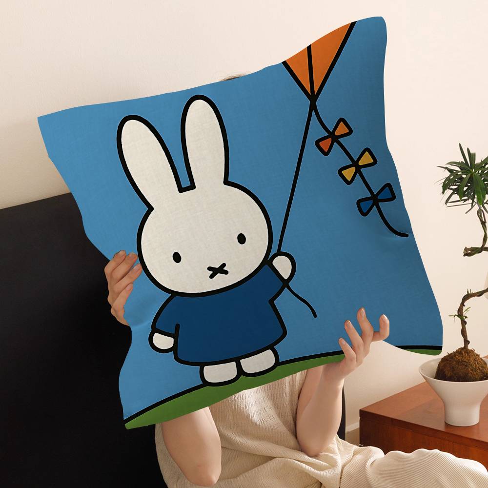 Cartoon M-Miffys Personalized Pillow Dust Cover Bedroom Kids Party Decoration Pillowcase Birthday Children Gift