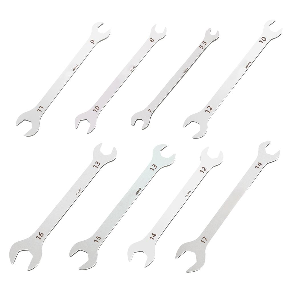 Dual Headed Slim Wrench Open End Spanner High Strength Carbon Steel Repair Tool for Tight Space and Versatile Nut Size