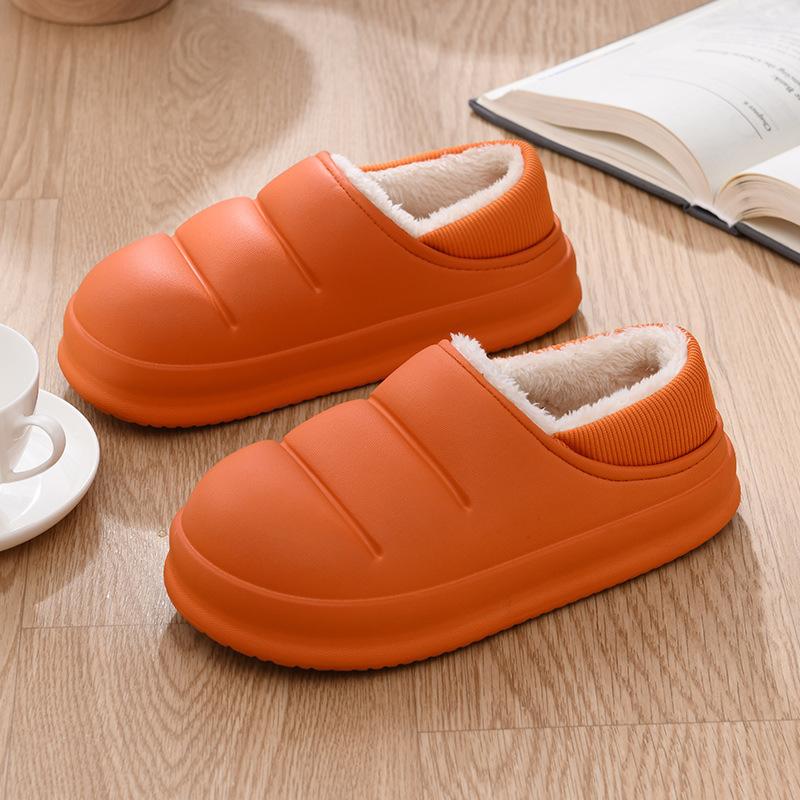 Winter Velvet Cotton Shoes Wool Slippers Autumn and Winter Indoor Home Warmth Cotton Shoes Medium and Old Cotton