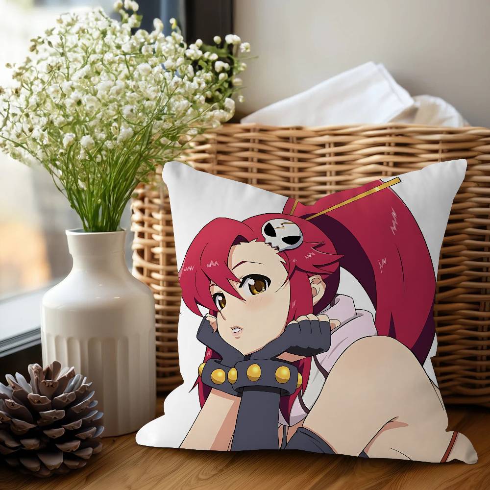 Y-Yoko Littner Anime Cushion Cover Decorative Pillow Sofa Home Decor Case Pillow Cases