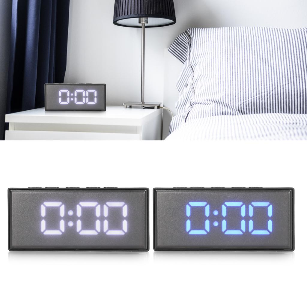 Digital Clock Energy Saving Backlight LED Mirror Digital Display Electronic Alarm Clock for Dormitor