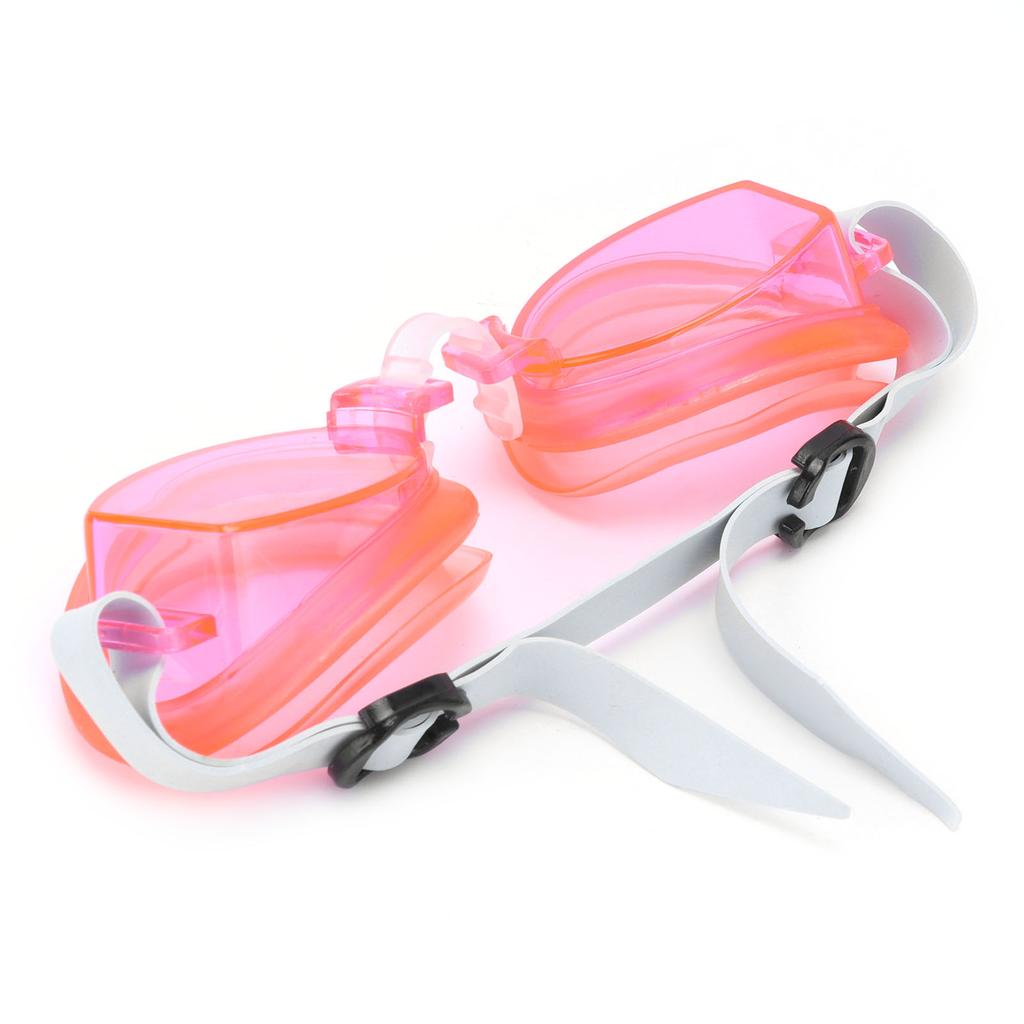 Swimming Glasses with Earplugs and Nose Clip Adjustable Swimming Goggles for Kids ChildrenRed