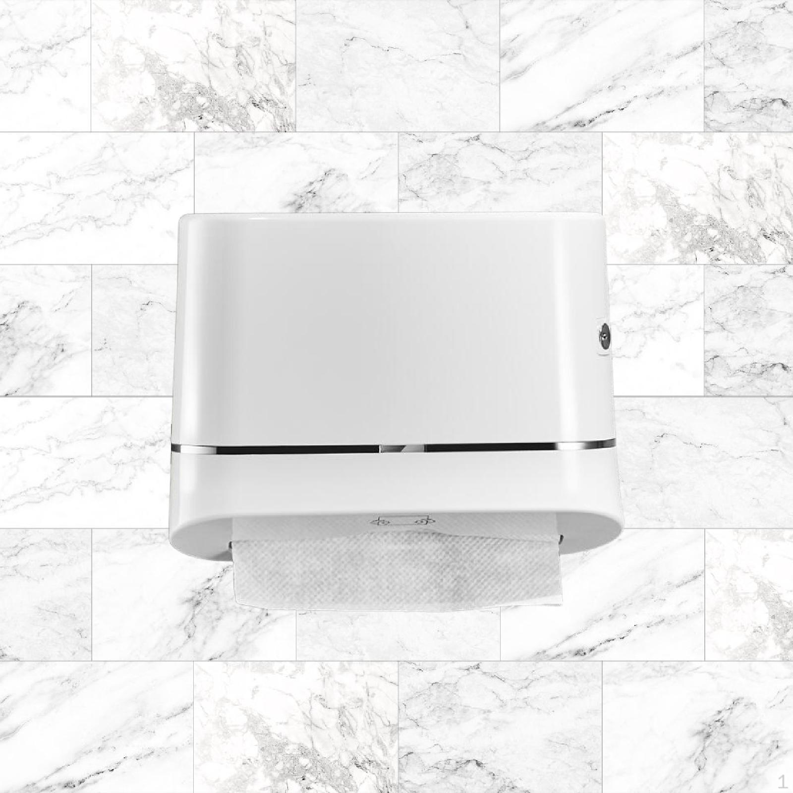 

Toilet Paper Holder Easy Installation Organizer Organization Tissue Box Dispenser Storage for White No Drill