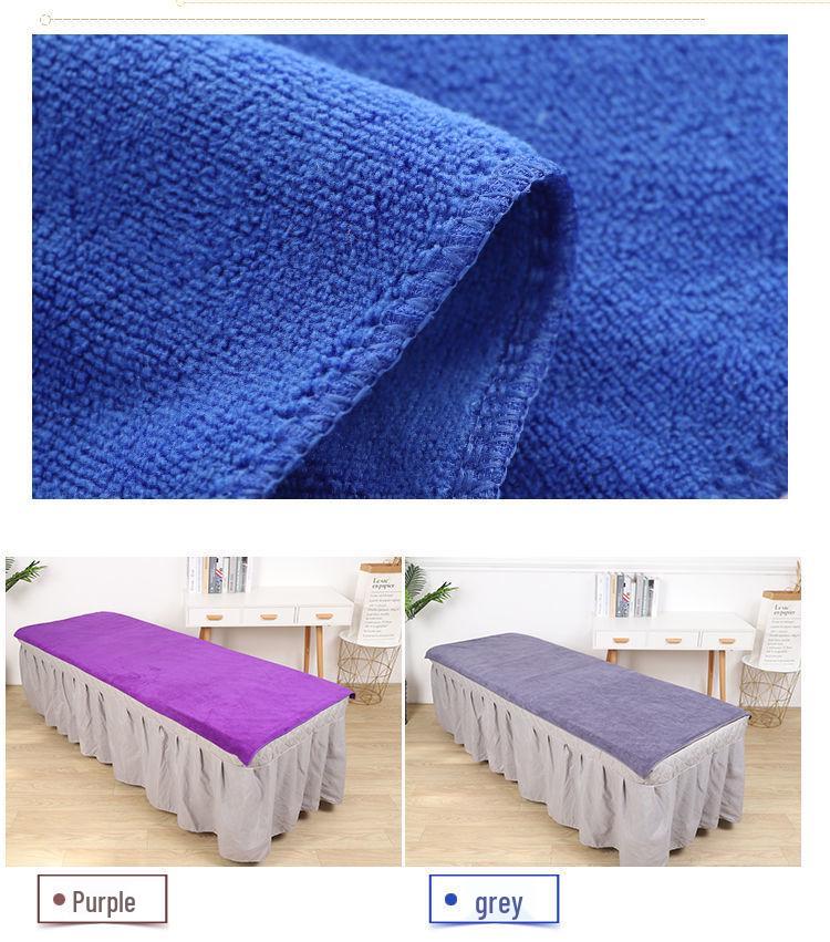 Custom Logo Beauty Salon Massage Bedspread with Face Hole