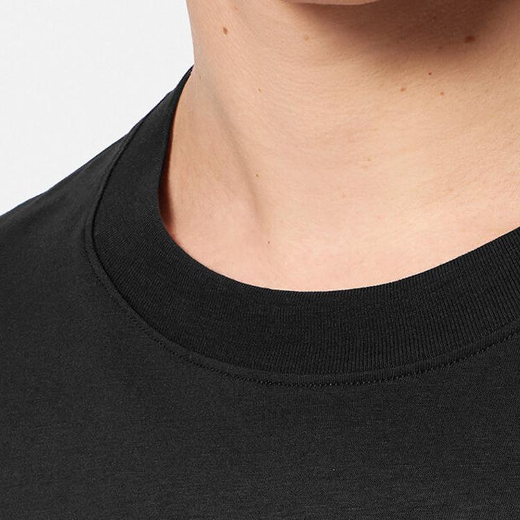 Versace T-Shirt mit Buchstaben-Logo-Print, Rundhalsausschnitt, Kurzarm, Herren Oberteile, Schwarz E75GAHF01-ECJ00F-EG89