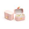Light Luxury Mini Jewelry Box, Portable Dustproof Ring & Earring Storage Case for Travel and Home Use
