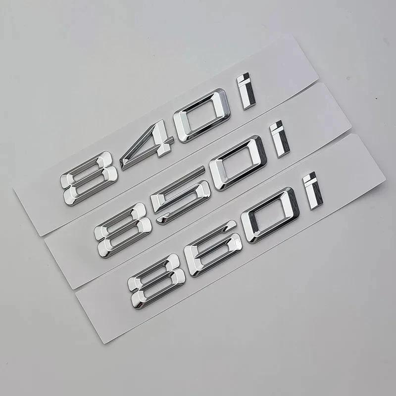 3D ABS Auto Heckklappe Buchstaben Logos Plakette Emblem Aufkleber für BMW 8er Serie 840d 840i 850d 860d 850i 860i E31 G14 G15 G16