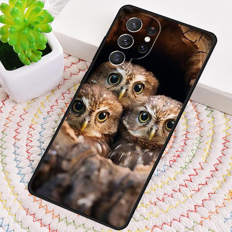 Farm Animals 1 Owl Phone Case for Samsung Galaxy Note 10 Pro S26 Ultra S23 S24 FE S25 S21 S22 PLUS Shockproof Cove