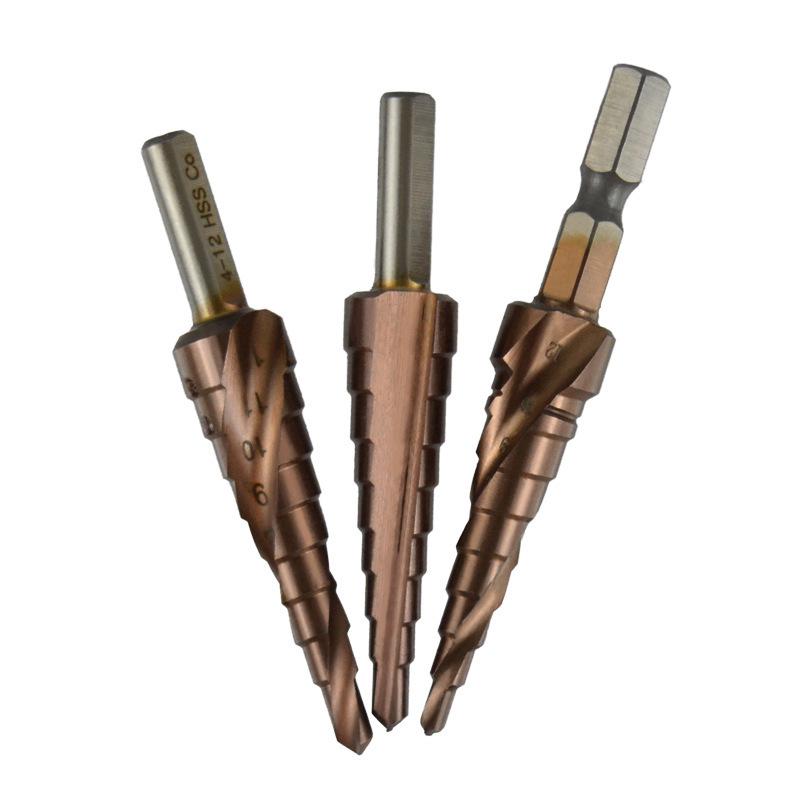 Cobalt High-Speed Steel Step Drill Bit for Thin Metal and Stainless Steel