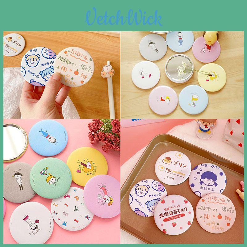 Fashion Mini Makeup Mirror Pocket Compact Cosmetic Vanity Girls Mirror