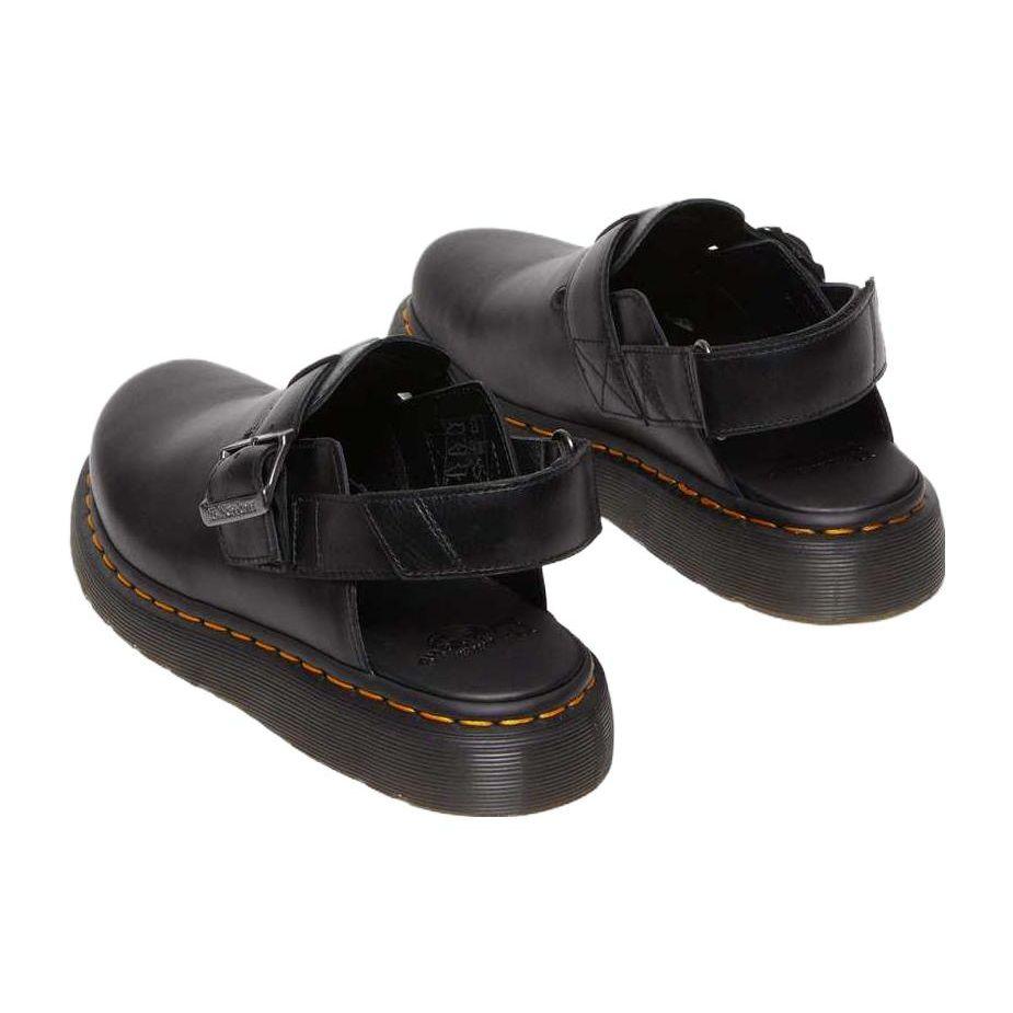 Dr. Martens Jorge Ii Leather Comfortable Casual Low-Top Mule Slippers Unisex Slippers Black 30868001