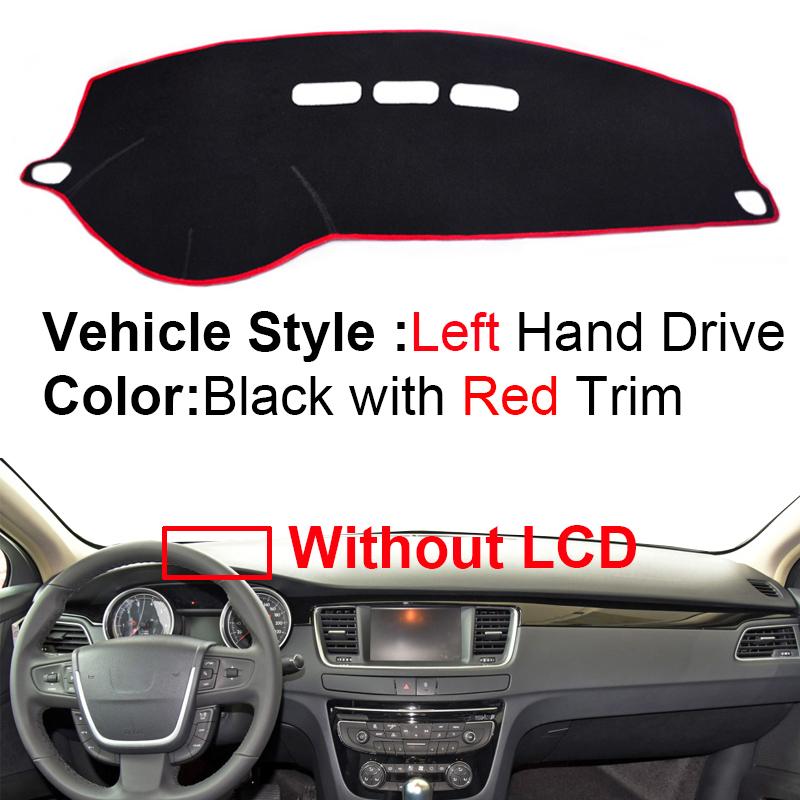 2 Layer Car Dashboard Cover Carpet for Peugeot 508 508sw 508RXH 2010 - 2018 LHD RHD Rug Pad Dashmat Sun Shade Car decoration