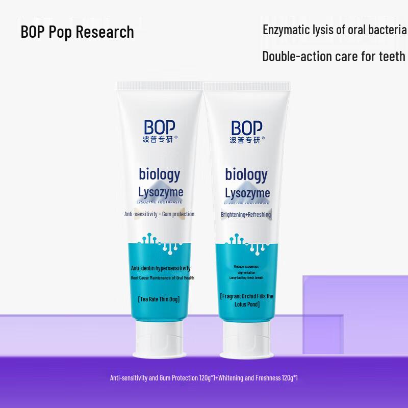 bop Dual-Effect Whitening & Freshness Toothpaste Set
