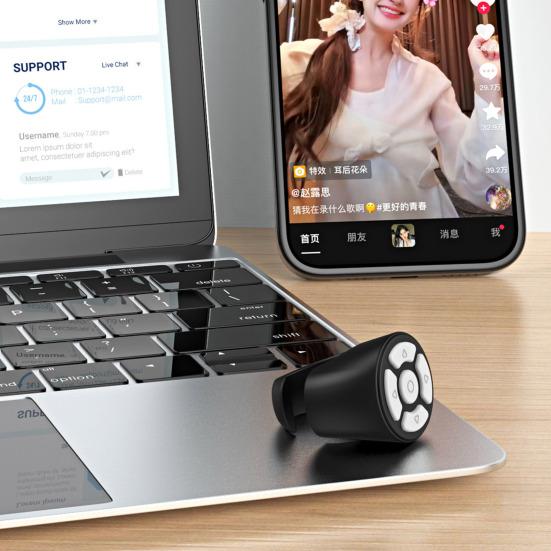 Scrolling Ring for Ring Remote Control Tik-Tok Wireless for Hands-Free Reading Selfies Stable