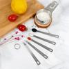 5 Stück/Set Edelstahl Kleine Messlöffel Mehrere Größen Kaffee Tee Gewürz Messlöffel Heimküche Backwerkzeuge