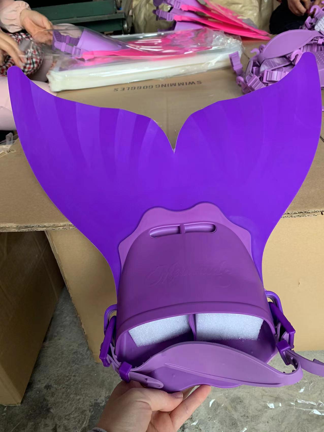 Popular Mermaid Whale Tail Fins for Adults & Kids - Swimming & Snorkeling One Size