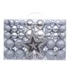 101-Piece Christmas Star Ornament Set: Electroplated Plastic Balls