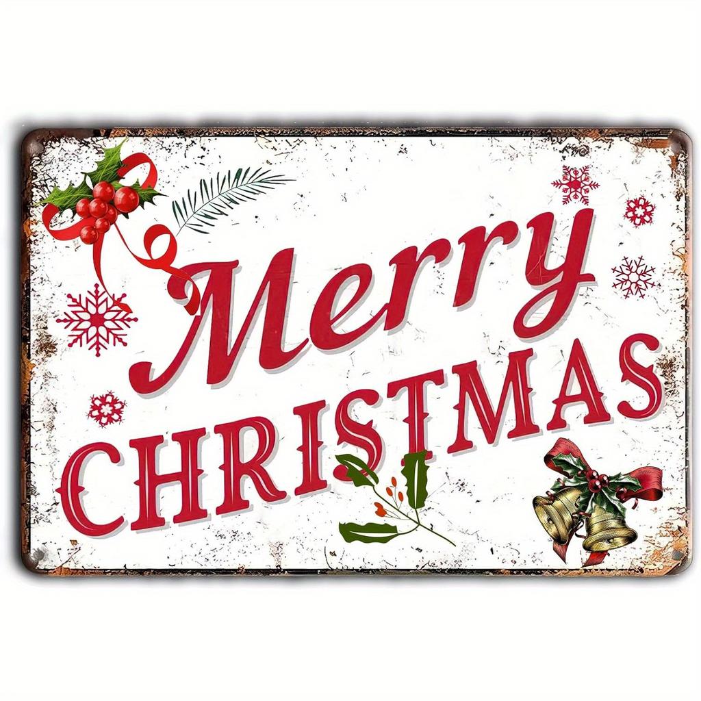 Pcs Vintage Iron Signs Merry Christmas Poster Cakes Music Box Christmas Tree Metal Plaque Bakery Candy Shop Wall Decor