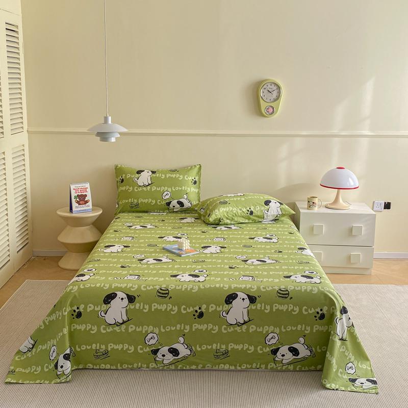 Cotton Bed Flat Sheet for Double Bed Plain Solid Color Top Sheets Single/Queen/King Flat Bedsheets Home Bed Linen Sheets