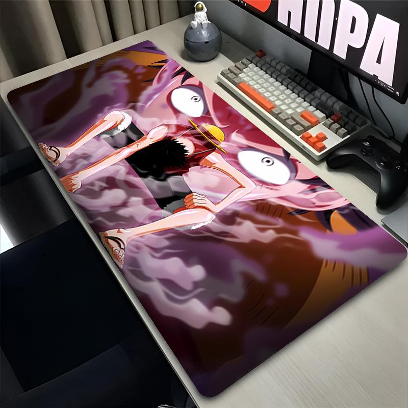 Hot Mouse Pad One Piece Luffys Gamer Extended Desk Mat Computer Keyboard Pad Japanese Anime Gaming Mousepad Non Slip Desk Decor