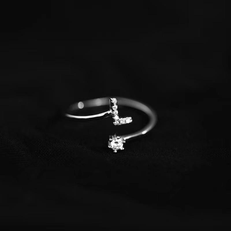 Exquisite Women's 26 Letter Open Ring - European & American Design