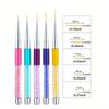 5PCS/SET Nail Art Line Brush -UV Gel DIY Painting Diamond Crystal Pen Nail Art Tool