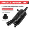 Front Windshield Washer Pump With Grommet, Compatible With Chevy, Blazer 87-05,