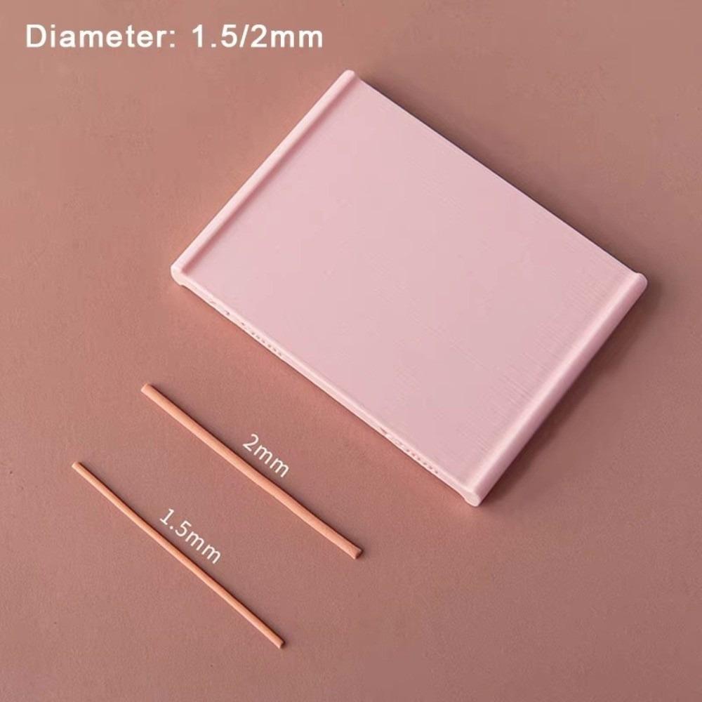 

0.5-5mm Polymer Clay Tool DIY Hand Rolling Jewelry Making Mold Bracelet Craft Pink-1.5-2mm