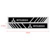 2PCS Car Rear View Mirror Side Stripe 3D Stickers Car Styling For Mitsubishi Outlander Lancer 10 9 ASX RALLIART Eclipse L200