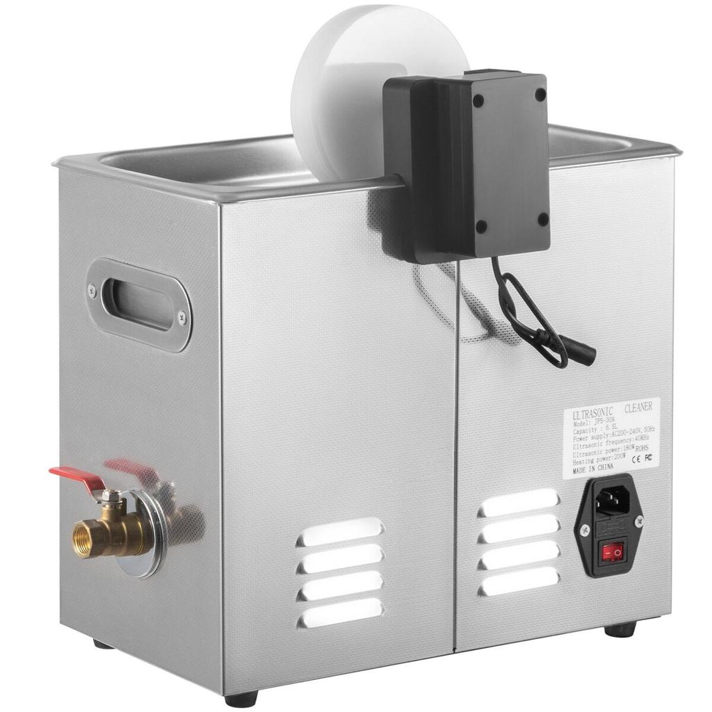 Ultrasonic Vinyl Record Cleaner 6L 40kHz Vinyl Ultrasonic Cleaning Machine Knob Control Record Ultrasonic Cleaner 4 Records Vinyl Sonic Cleaner