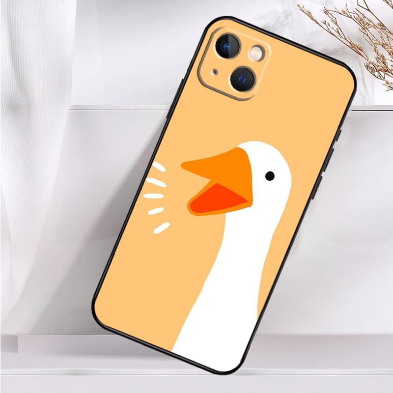 Cartoon Funny Goose Shockproof Case For iPhone 17 16 15 14 11 Pro Max Plus 12 13 Mini 16e 17 Air Phone Cover