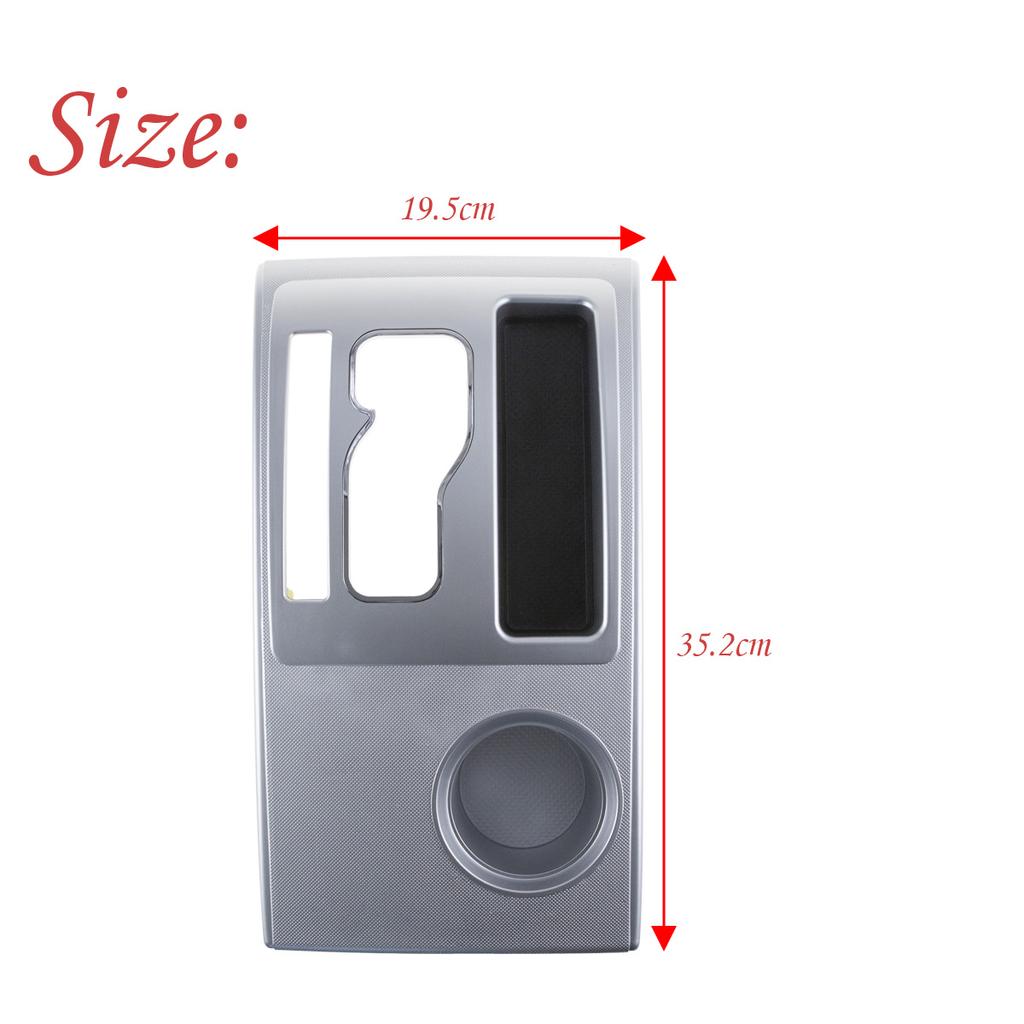 1 Pcs Center Console Shifter Bezel Gear Shift Panel Cover Cup Holder Trim Silver/Black/Carbon Fiber For Toyota Tacoma 2005-2015