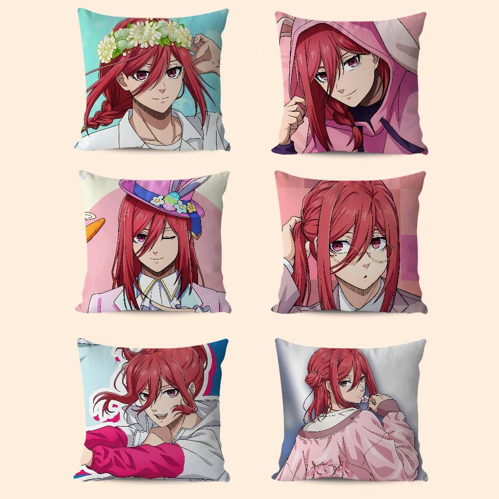 C-ChigiriS H-Hyoma Pillow Anime Pillow Sofa Bed Head Pillow Cover Cushion Cover 45x45 Cm Fashion