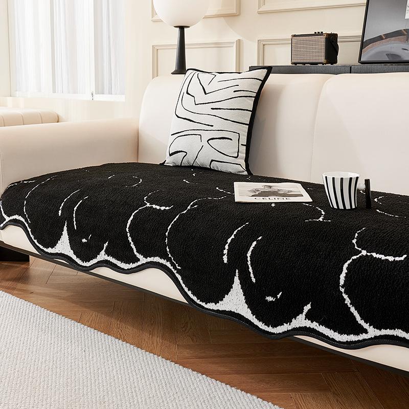 

Special-Shaped Plush Cloud Sofa Cushion Autumn and Winter New High-Grade Sofa Cushion Cover Cloth Non-Slip Wear-Resistant Sofa Cover Cloth 90*90cm