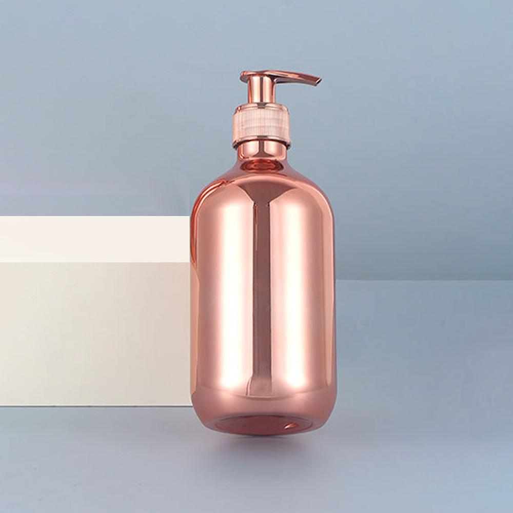 500ML Shower Gel Bottle PET Gold Silver Rose Gold Black Transparent Two-piece Shower Gel Bottle Household Bathroom Supplies