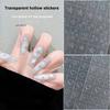 Nail Art Hollow Out Sticker, Star, Butterfly, Love, Adhesive Template, Stamp Stickers, Decoration Sticker, Nail Charm