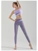 High-Impact Women's Color-block Yoga Set: Shockproof Sports Bra & Vest