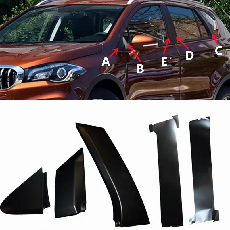 Front Rear Door Moulding Trim Panel Decoration Posts Cover Outer Pillar Garnish For Suzuki S-Cross SX4 Cross 2013-2021
