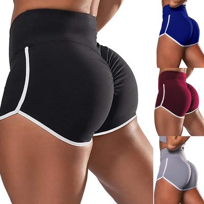 Damen Übergröße Hohe Taille Hüftformer Schlanke Yoga Sportshorts Boxer Hotpants